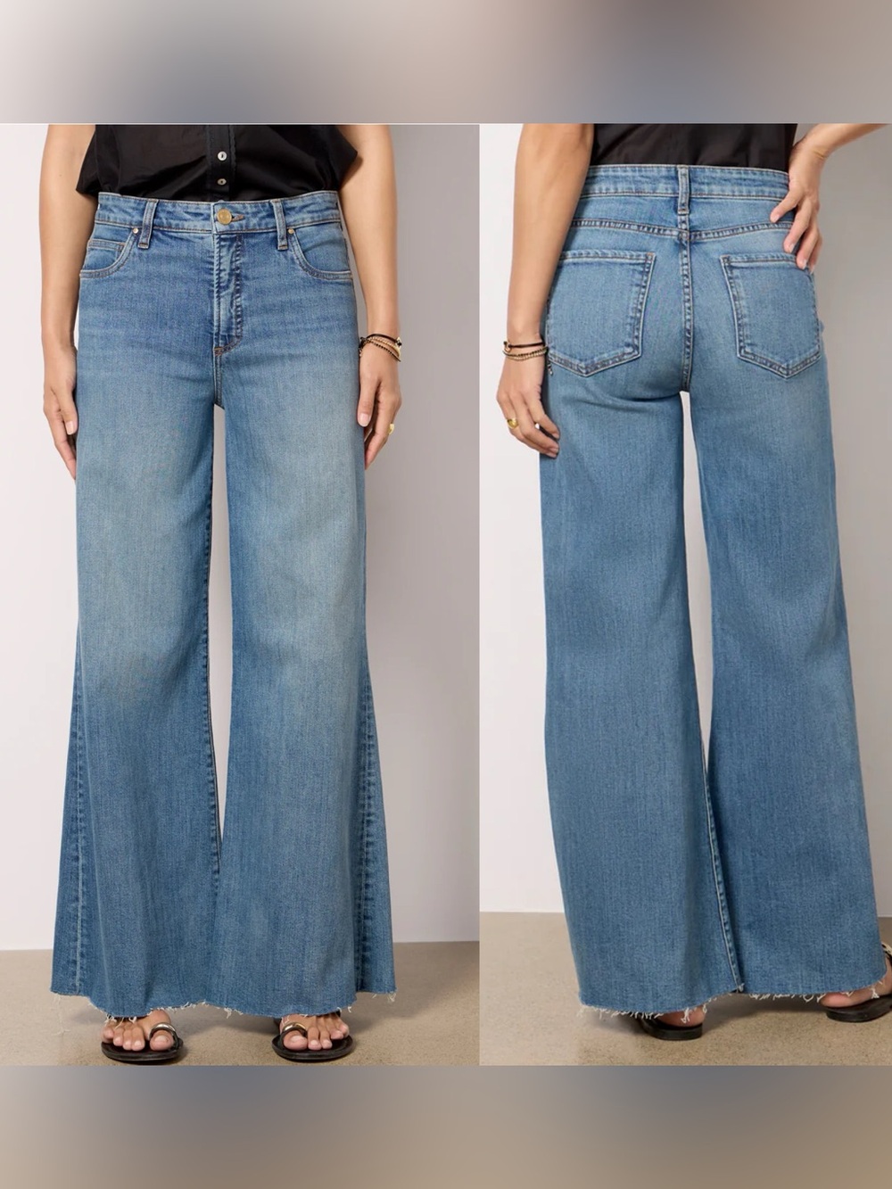 KUT From the Kloth High Rise Ryan Wide Leg Size 12